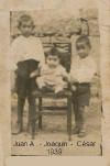 1939 - Los hermanos: Juan Andrés, César y Joaquín