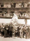  Ntra. Virgen de Valdejimena en la Plaza Mayor de Salamanca en una concentracin de Vrgenes de Castilla   (Aos 50)  