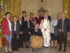   La centenaria Eduarda rodeada de familiares  