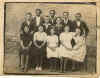   Arriba: JUAN FCO (To Juan), PACO (Hno. Bienvenido), RICARDO, ANGEL - En medio: ALEJANDRO (Ta Petra), MANOLO ("El Rojete"), ARGIMIRO.- Abajo: JOSEFA, ANASTASIA, NATI, AMALIA, ESPERANZA.    