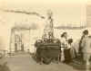   1950  -  Visita de la Virgen de La Pea. Un altar en la calle.  